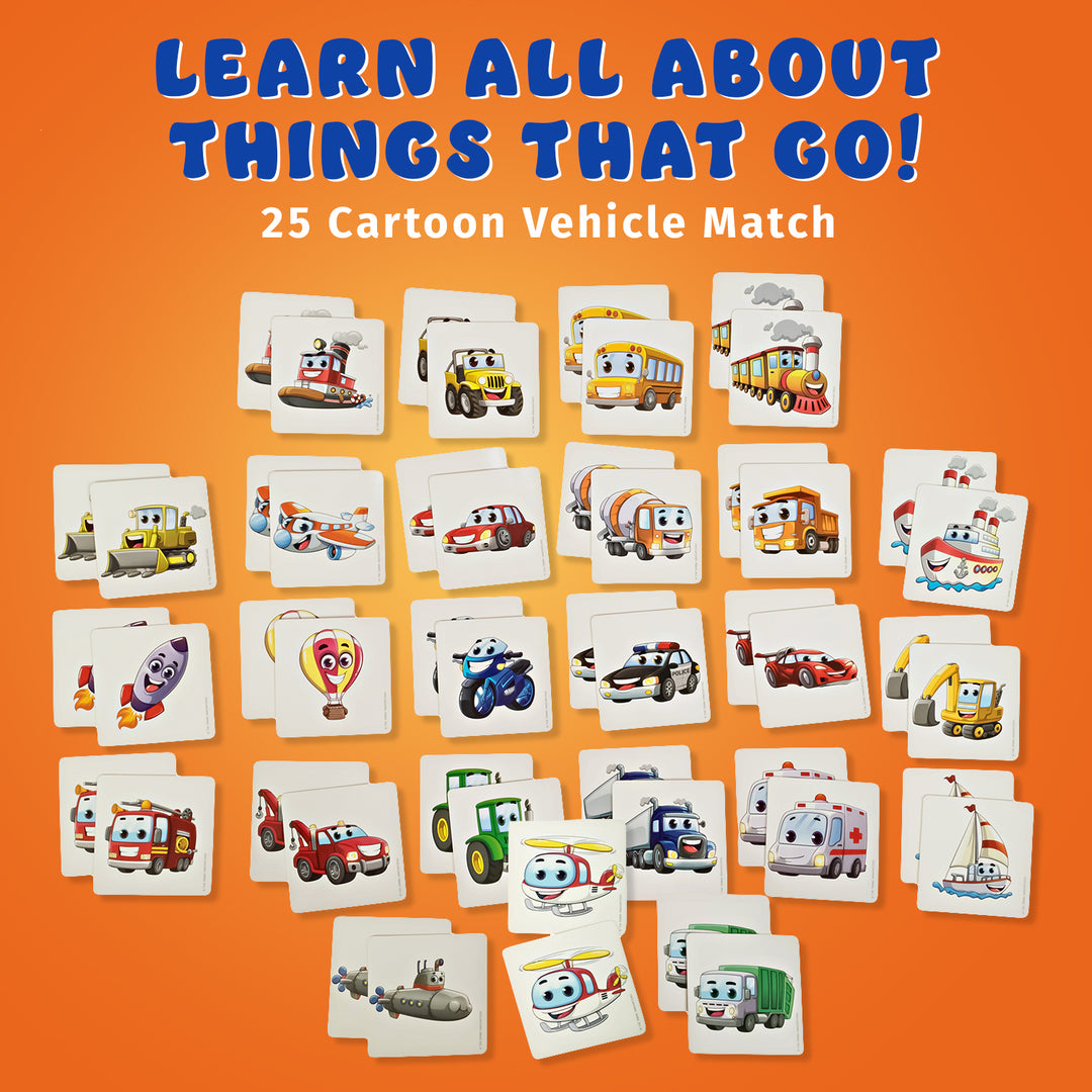 Vehicle Matching Game – Learn Cars, Trucks & Transportation for Kids ...